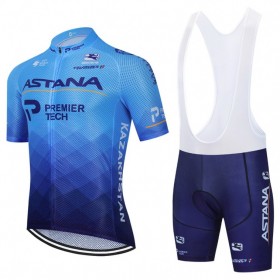 Completo Maglia + Pantaloncino con bretelle 2021 Astana-Premier Tech N001